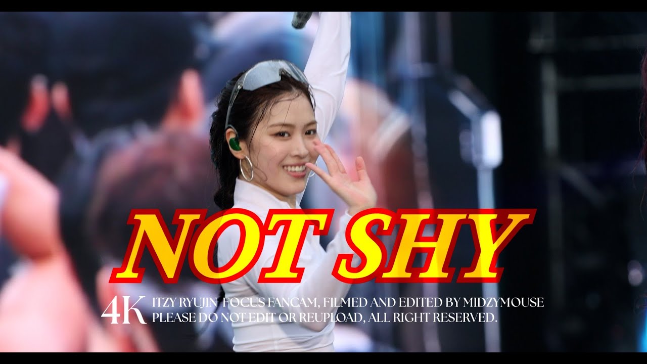 [4K] 250704 WATERBOMB 2025 ITZY Ryujin 'Not Shy' Focus Fancam 있지 류진 직캠 - 걸그룹 직캠 | 아카이브 갤러리