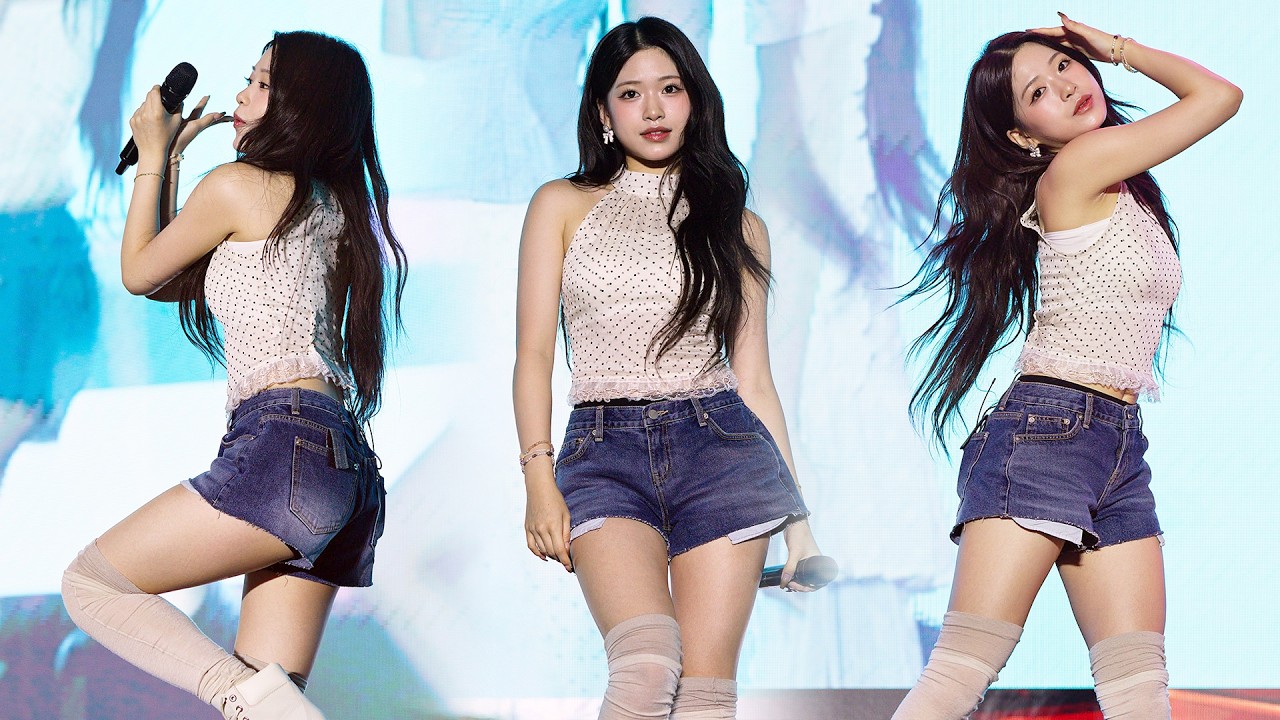 250805 제나 ZENA 리센느 RESCENE Full ver 'Deja Vu+Glow Up+UhUh+Pinball+LOVE ATTACK' 4K 60P 직캠 @힘내YOU 콘서트 - 걸그룹 직캠 | 아카이브 갤러리