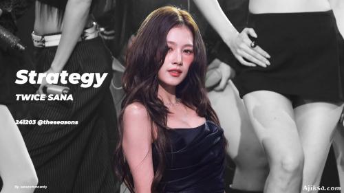 [4K] [FANCAM] 241203 트와이스 사나 TWICE SANA theseasons 'Strategy' 직캠